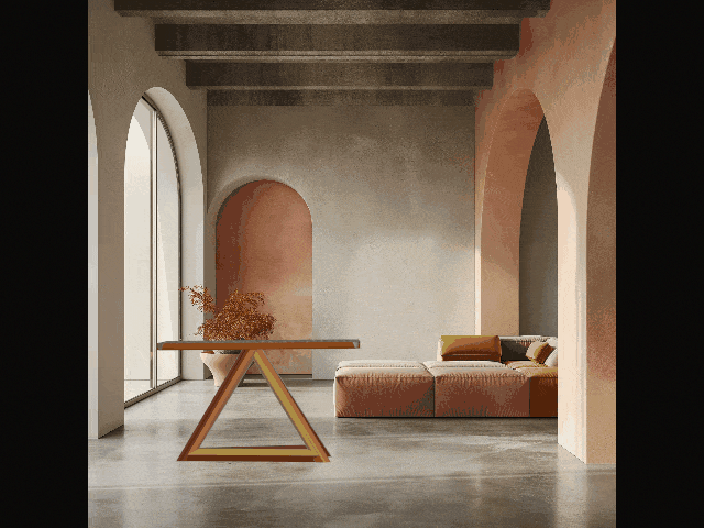 Table Penrose — Tôle de Container & Résine Coulée