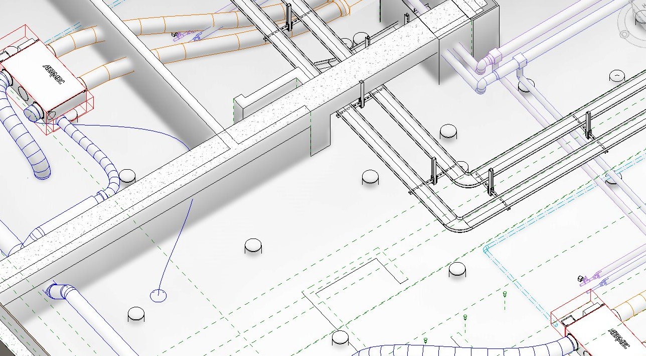 Modélisation BIM — Data center / Lab informatique — vue complémentaire