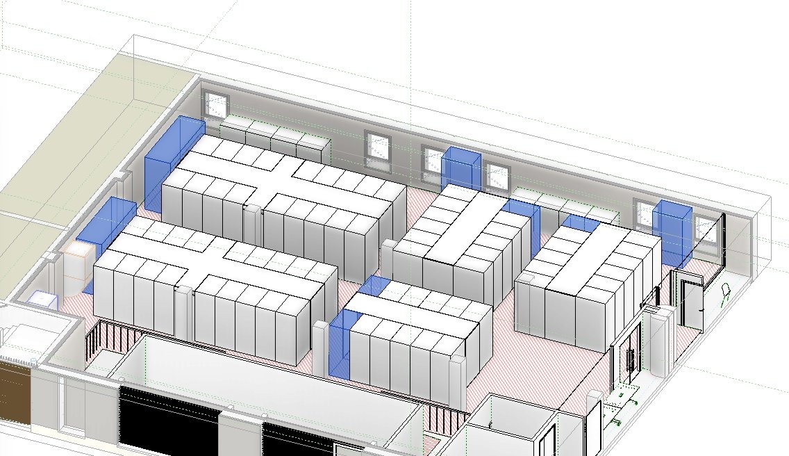 Modélisation BIM — Data center / Lab informatique