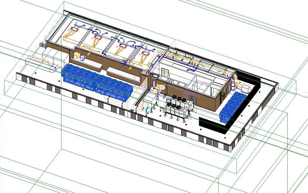 Modélisation BIM — Data center / Lab informatique — vue complémentaire