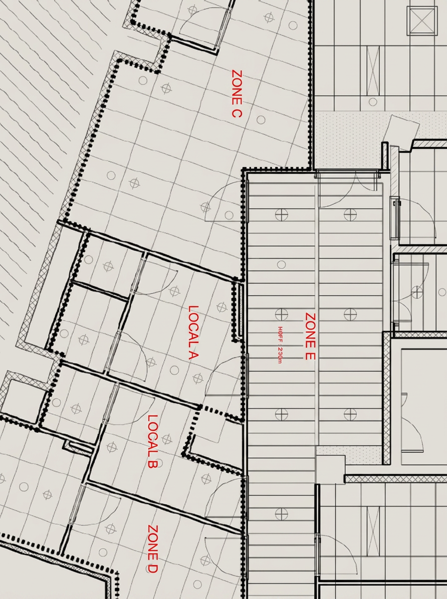 Modélisation BIM — Ensemble immobilier bureaux & commerces