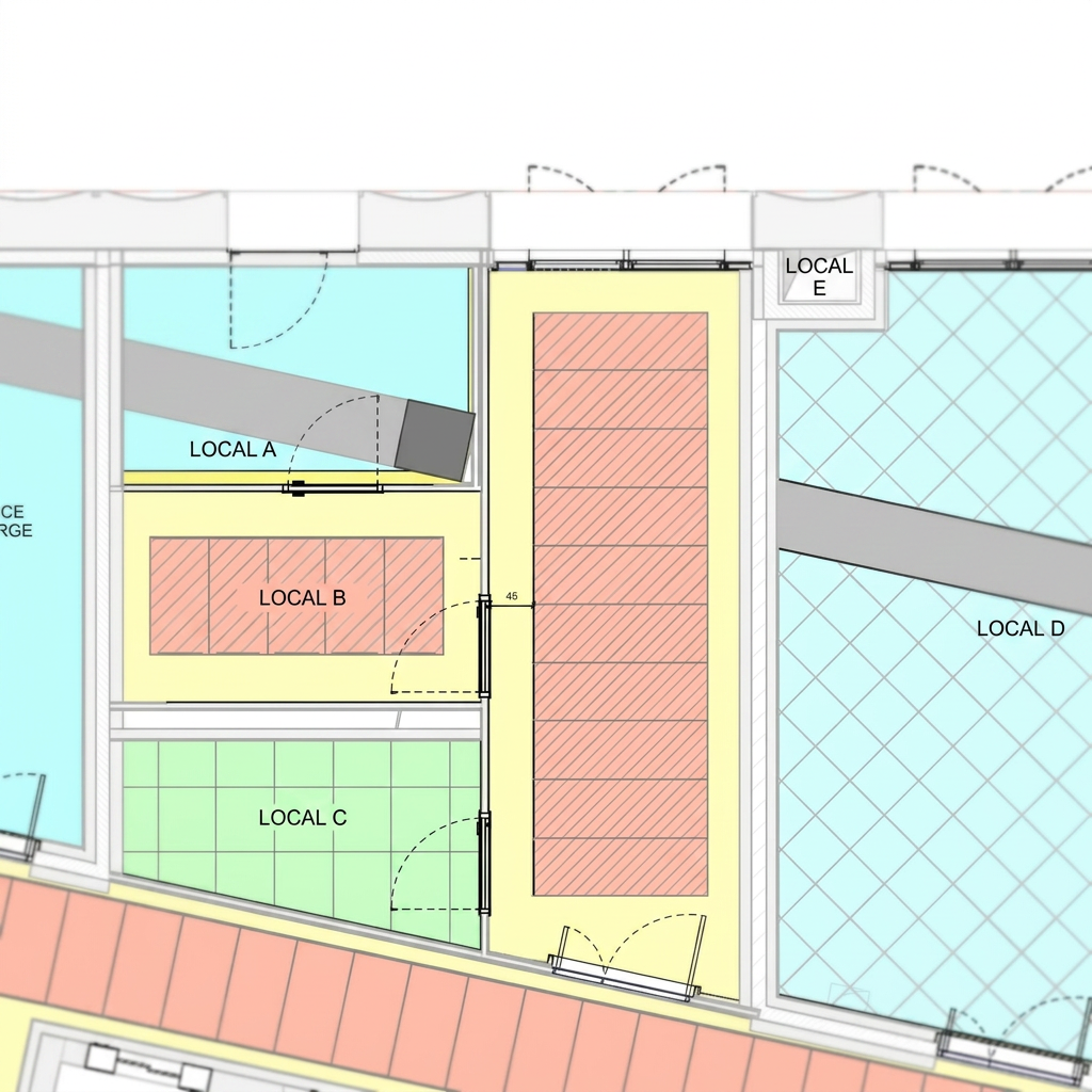 Modélisation BIM — Ensemble immobilier bureaux & commerces — vue complémentaire