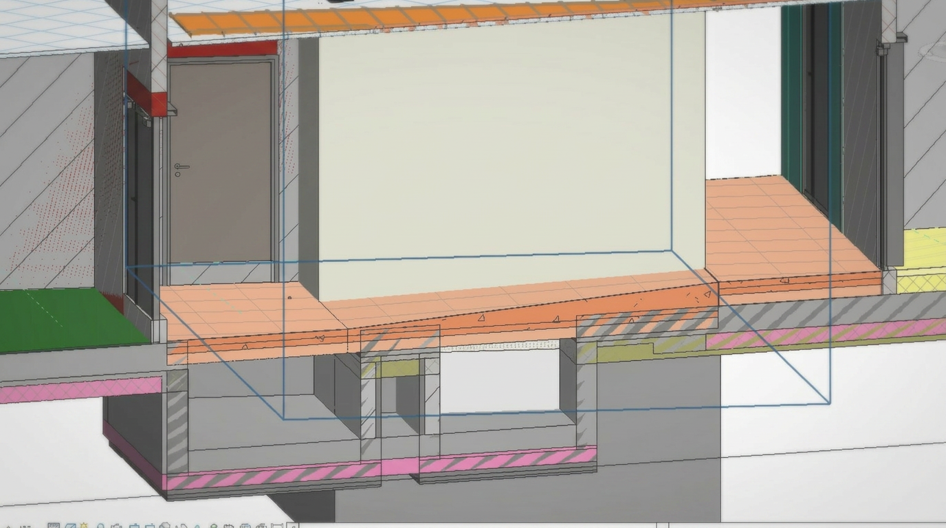 Modélisation BIM — Ensemble immobilier bureaux & commerces — vue complémentaire